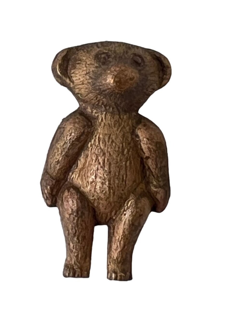 Teeny Tiny Teddy Bear Stamping Finding Vintage Brass Miniature Collectible